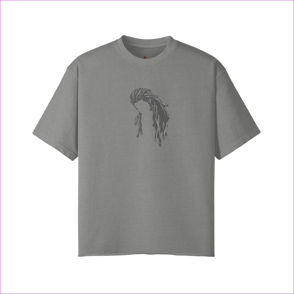 Light Gray Naughty Dreadz Washed Raw Edge T-shirt - 8 colors - men's t-shirt at TFC&H Co.