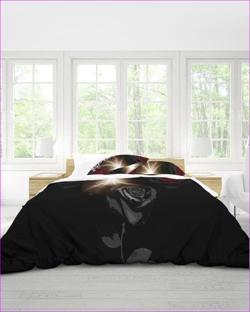 black Queen Nigra Sum Sed Formosa Home Queen Duvet Cover Set - bedding at TFC&H Co.