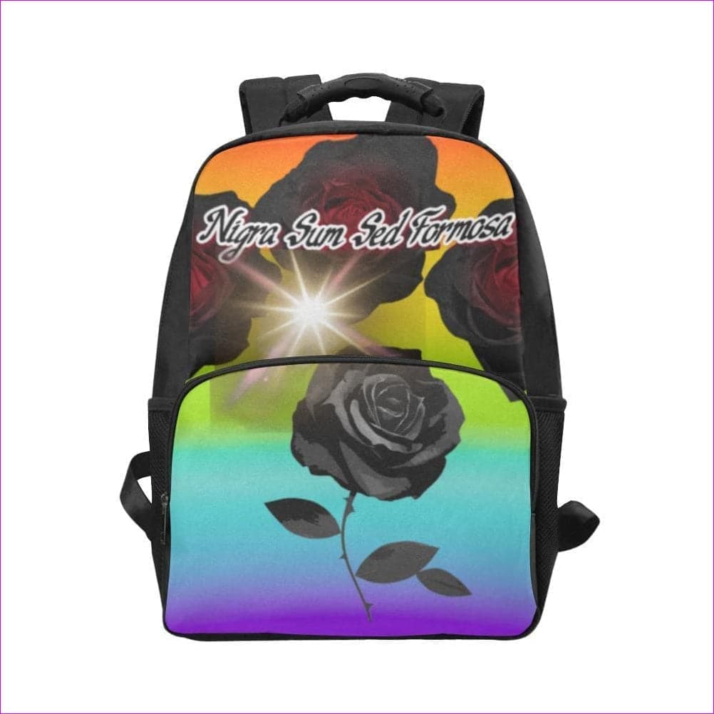 One Size Nigra Sum Sed Formosa - rainbow Laptop Backpack (Model 1663) Nigra Sum Sed Formosa Laptop Backpack - 9 colors - backpack at TFC&H Co.