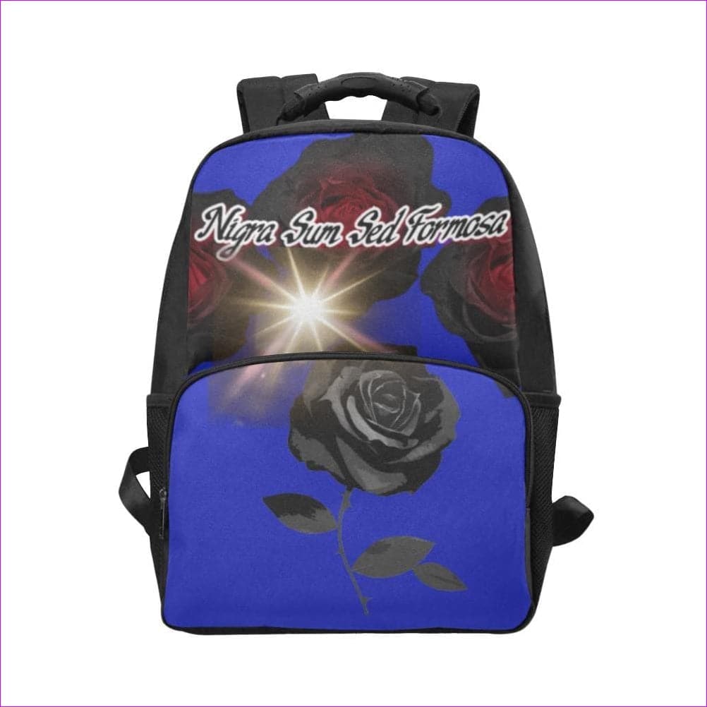 One Size Nigra Sum Sed Formosa - blue Laptop Backpack (Model 1663) Nigra Sum Sed Formosa Laptop Backpack - 9 colors - backpack at TFC&H Co.