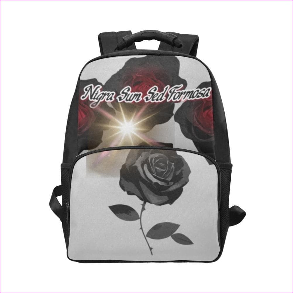 One Size Nigra Sum Sed Formosa - grey Laptop Backpack (Model 1663) Nigra Sum Sed Formosa Laptop Backpack - 9 colors - backpack at TFC&H Co.