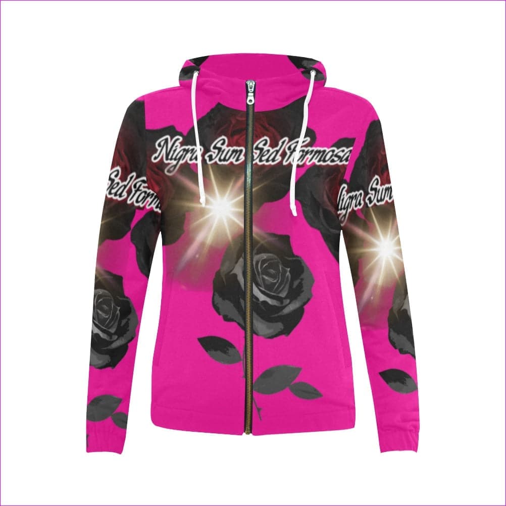 Nigra Sum Sed Formosa Womens Zip Hoodie - 7 colors - women's hoodie at TFC&H Co.