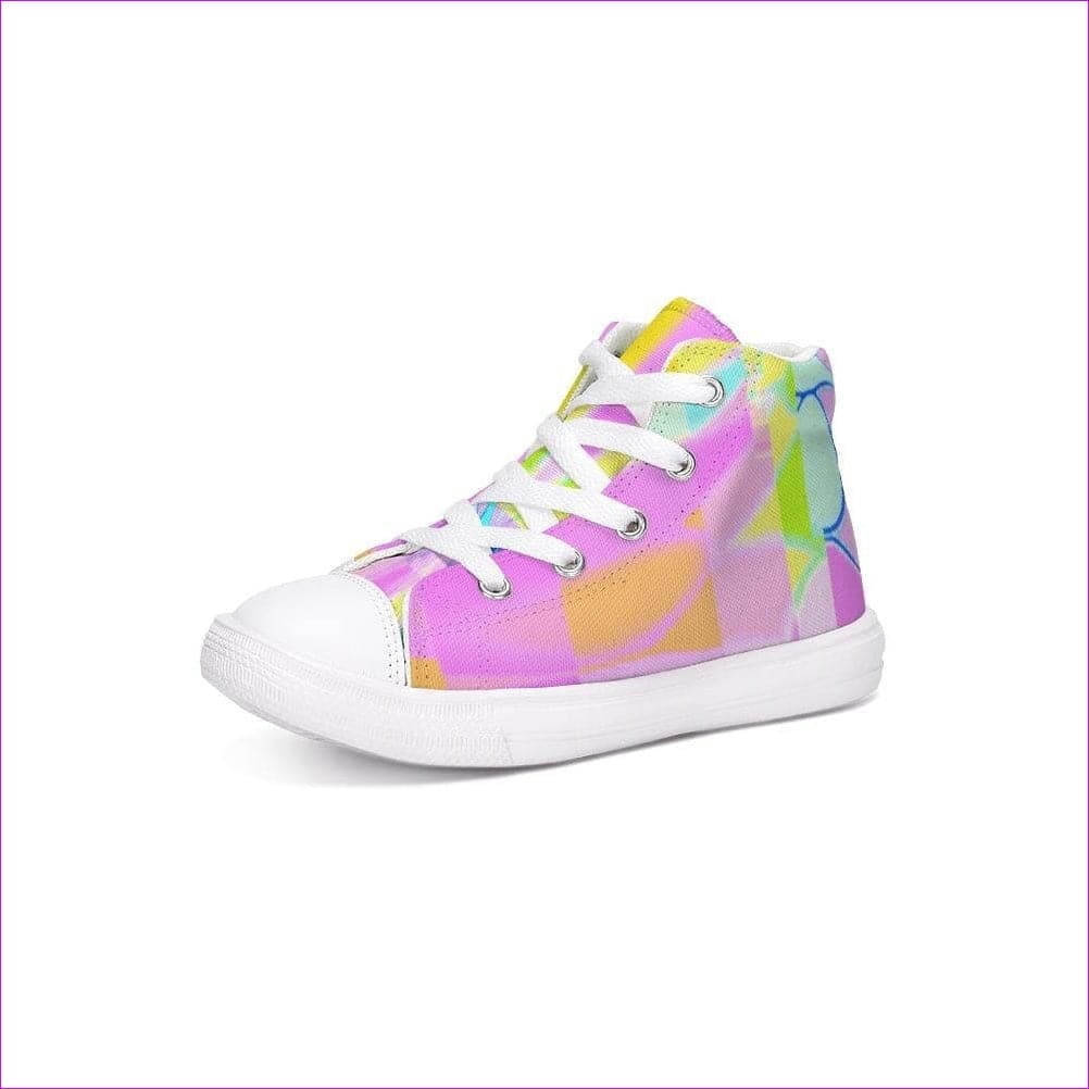 multi-colored - Northern Lights Kids Kids Hightop Canvas Shoe - Kids Shoes at TFC&H Co.