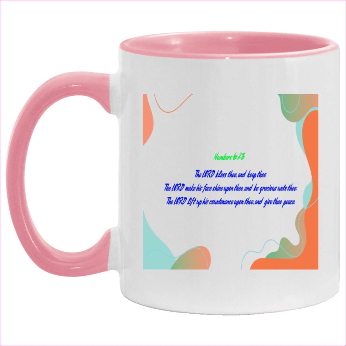 White/Pink One Size - Numbers 6:23 Home Accent Mug - homeware at TFC&H Co.