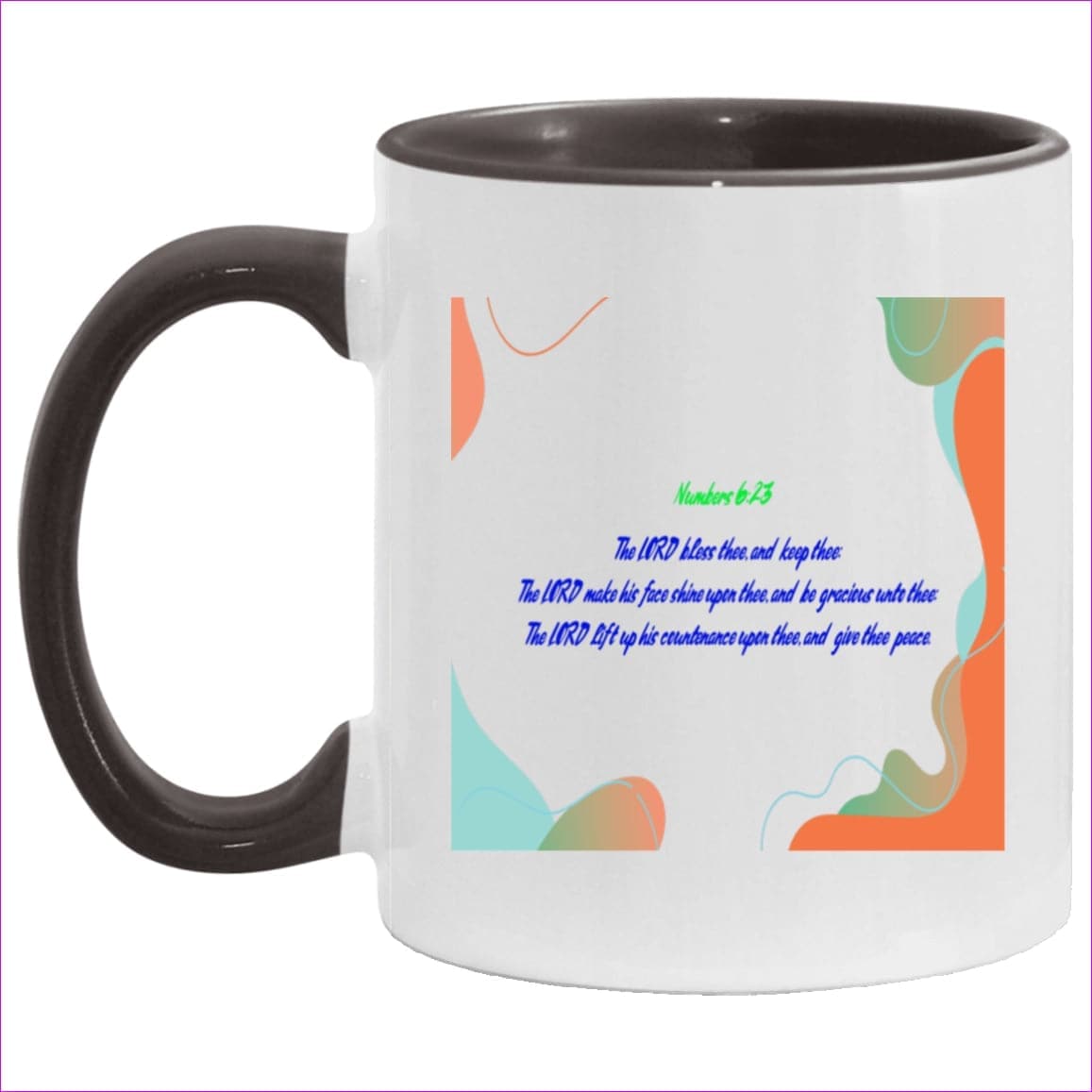 White/Black One Size Numbers 6:23 Home Accent Mug - homeware at TFC&H Co.