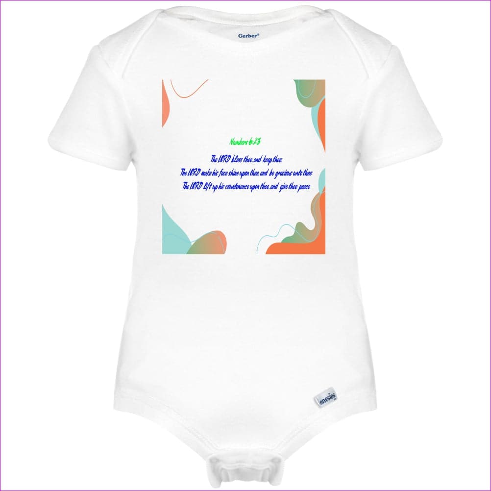 White - Numbers 6:23 Infant Onesies - infant onesie at TFC&H Co.