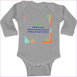 Heather Numbers 6:23 Infant Rabbit Skins Long Sleeve Baby Rib Bodysuit - infant onesie at TFC&H Co.
