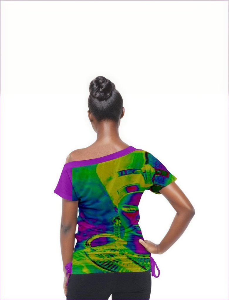 Origins of A Queen Off Shoulder Tie-Up Tee - women's top at TFC&H Co.