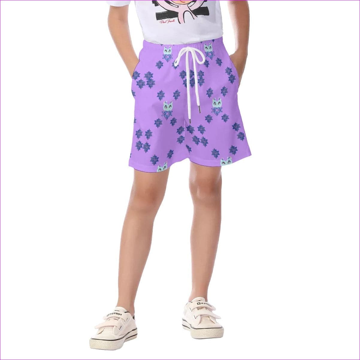 Purple Owl-Some Kids Beach Shorts - kid's shorts at TFC&H Co.
