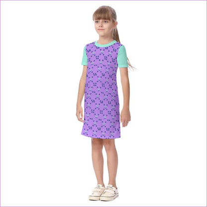 Owl-Some Kids Girls Short Sleeve Dress - kid's dress at TFC&H Co.
