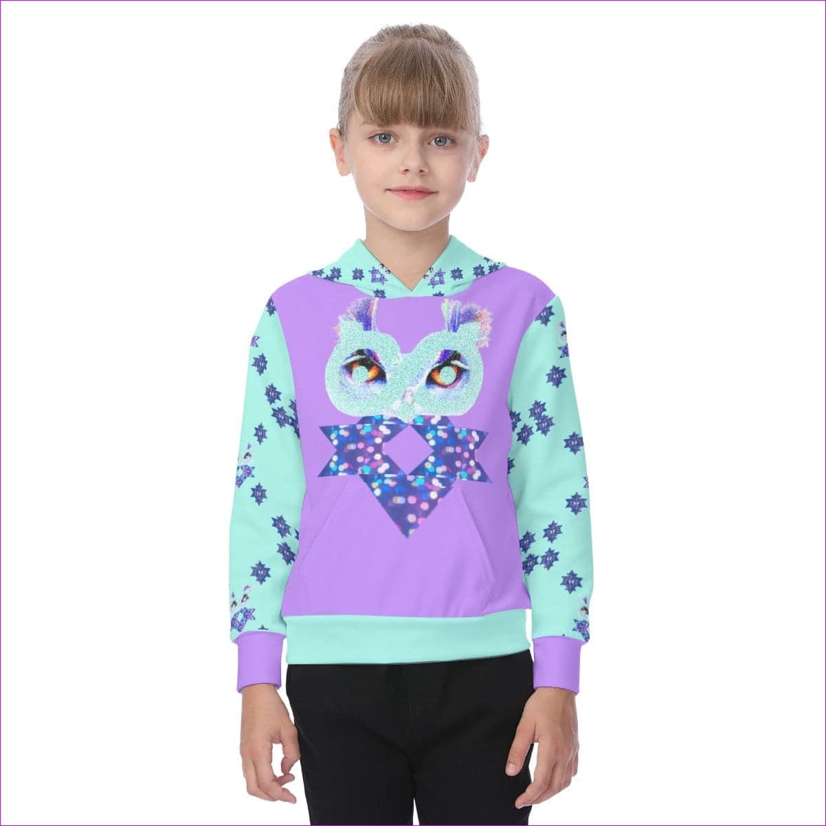 multi-colored Owl-Some Kids Heavy Fleece Hoodie - kid's hoodie at TFC&H Co.