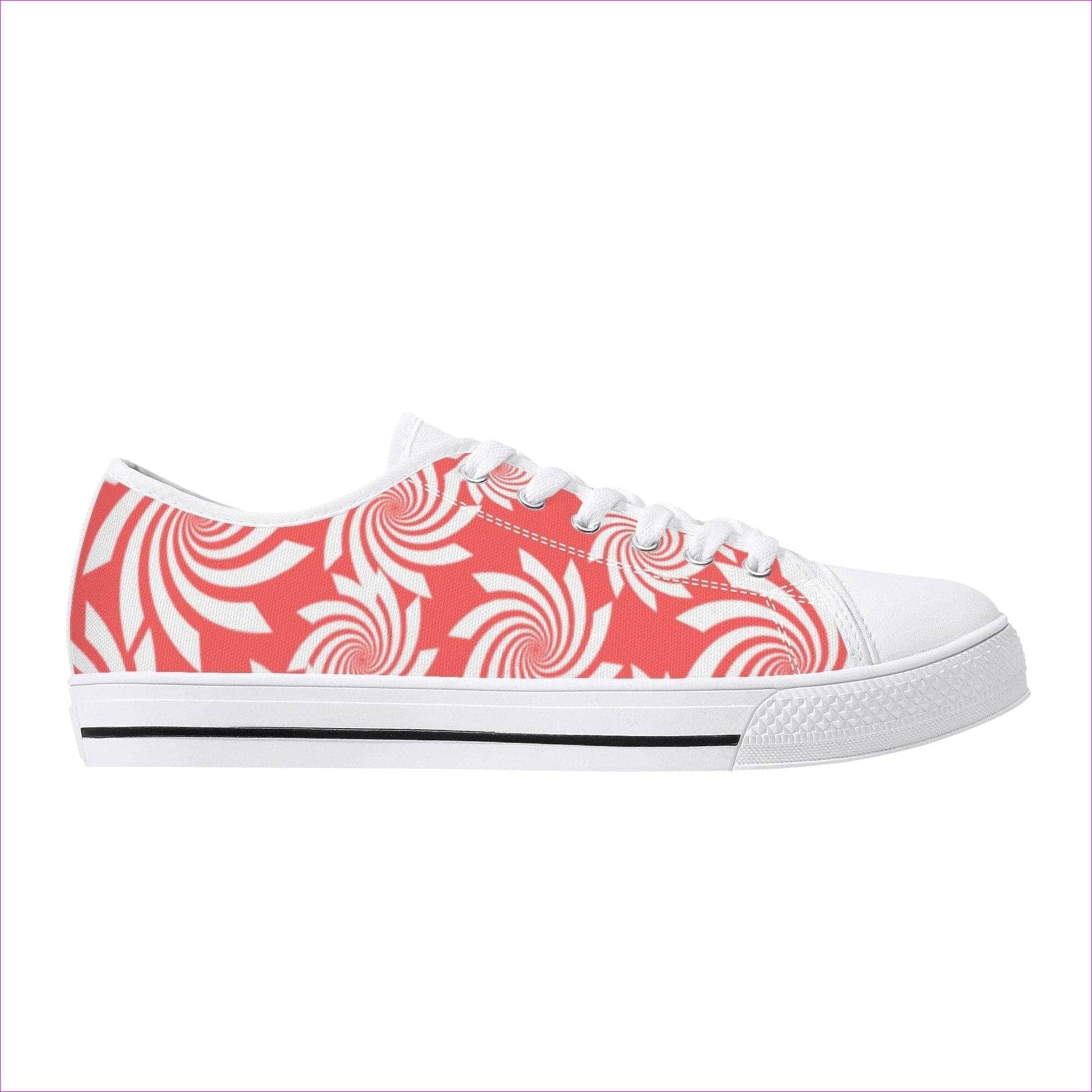 - Pastel Candy Rubber Outsoles Low-Top Canvas Shoes - White - canvas shoes at TFC&H Co.