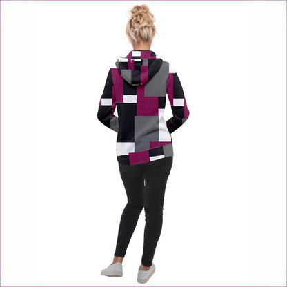 Patchwork Womens Hooded Pullover - Women's Hoodie at TFC&H Co.