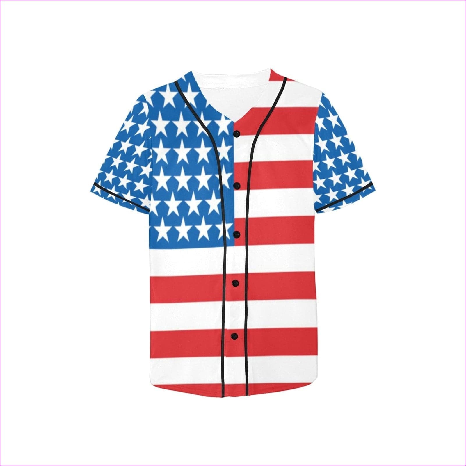 Red/White/Blue - Patriotic Kids All Over Print Baseball Jersey - kids baseball jersey at TFC&H Co.