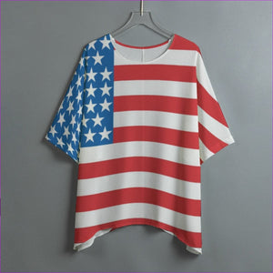 - Patriotic Womens Bat Sleeve Shirt - womens shirt at TFC&H Co.
