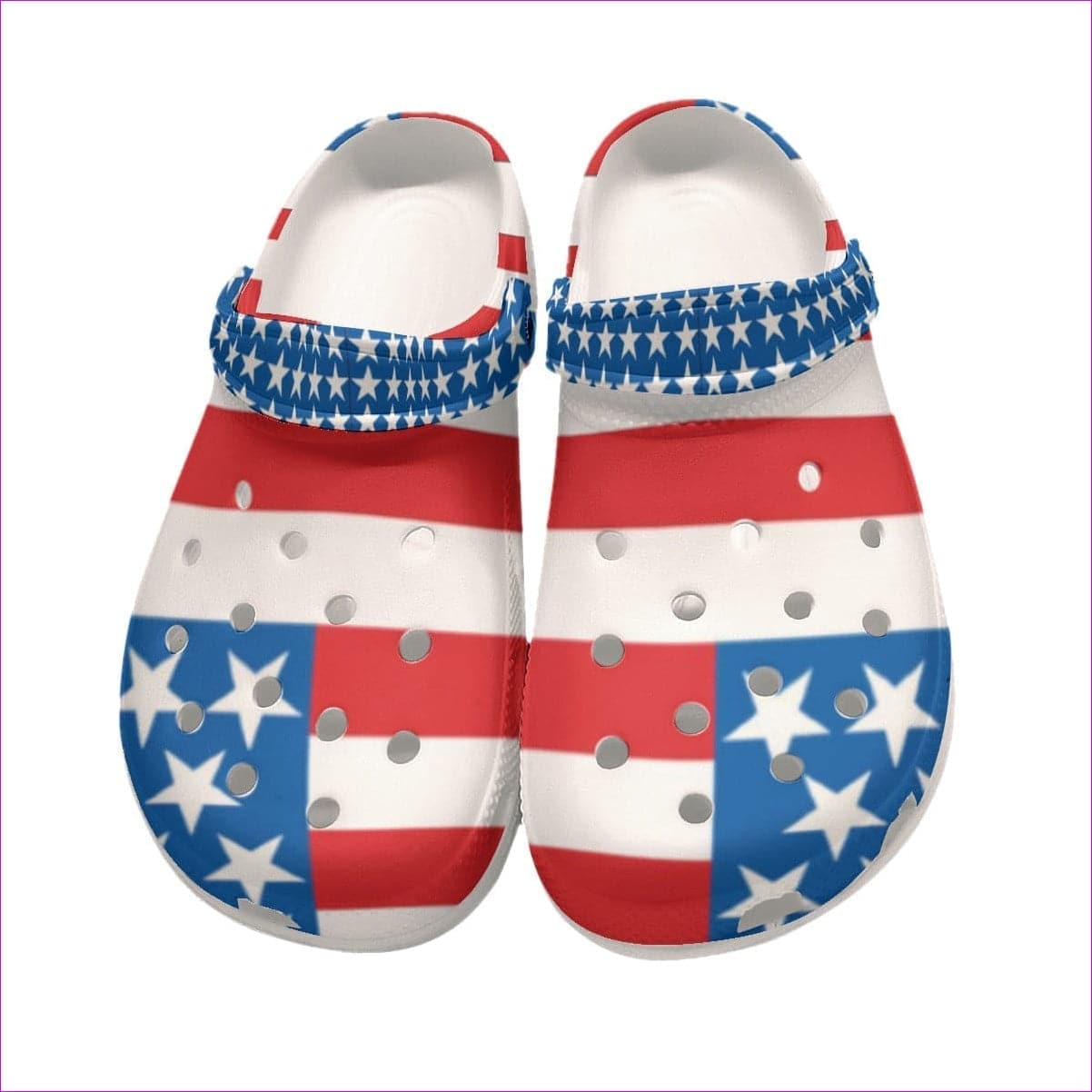 - Patriotic Womens Classic Clogs - womens clogs at TFC&H Co.
