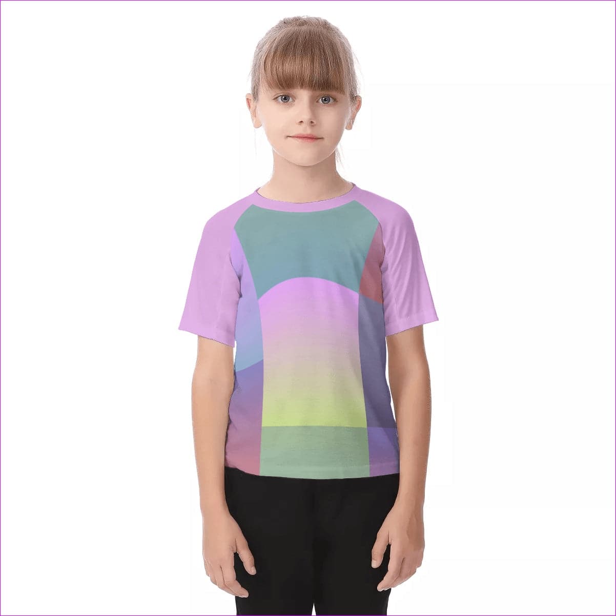 multi-colored - Paxx 2 Print Kids Raglan Sleeve T-shirt - Kids t-shirt at TFC&H Co.