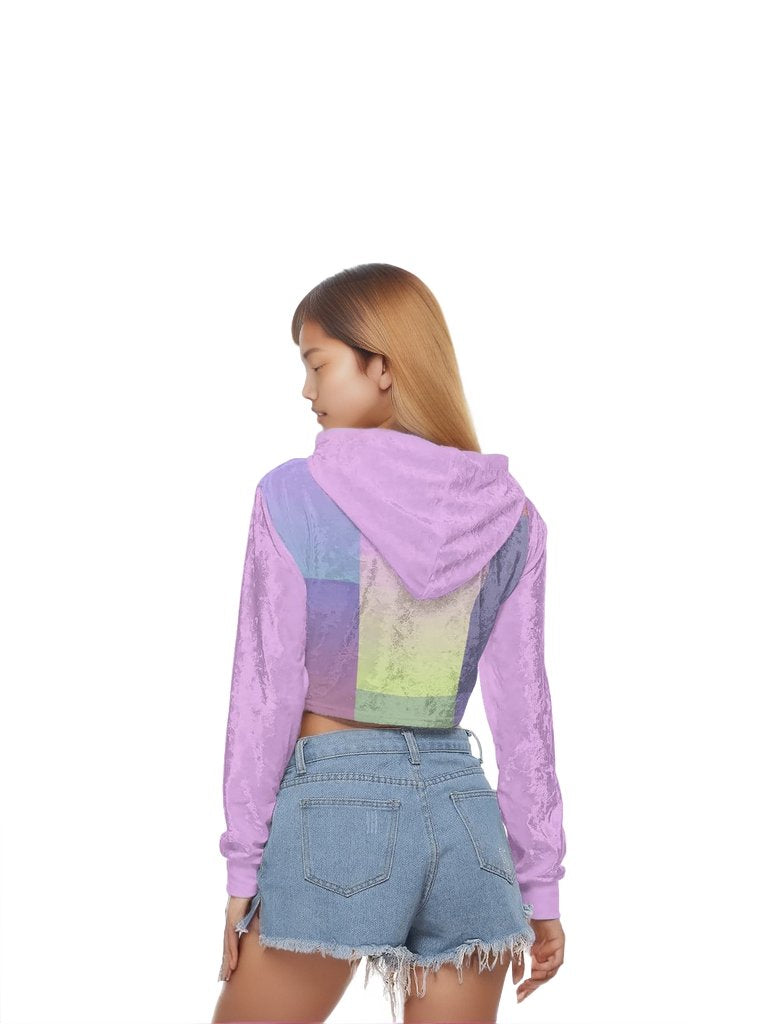 - Paxx 2 Womens Crop Top Hoodie|Velvet - womens cropped hoodie at TFC&H Co.