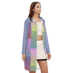multi-colored - Paxx 2 Womens Side Split Shirt Dress With Placket - womens dress at TFC&H Co.