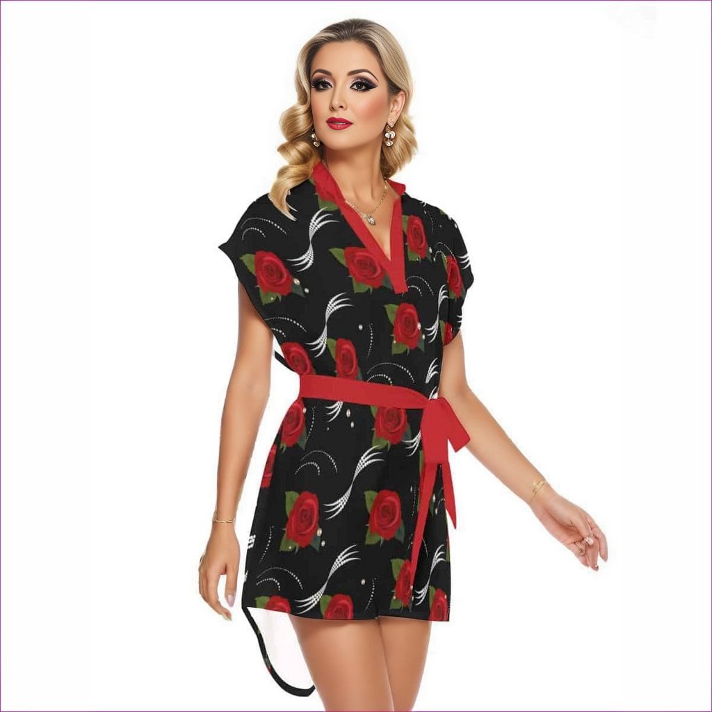 Pearls & Roses Womens Casual Dress With Belt - women's dress at TFC&H Co.
