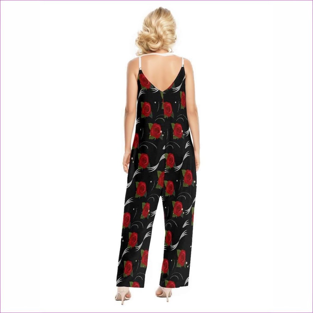 Pearls & Roses Womens Loose Cami Jumpsuit - women's romper at TFC&H Co.
