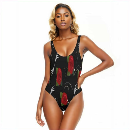Pearls & Roses Womens One Piece Swimsuit - women's swimsuit at TFC&H Co.