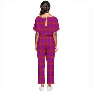 - Perfusion Plaid Batwing Jumpsuit - womens romper at TFC&H Co.