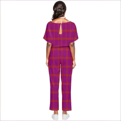 Perfusion Plaid Batwing Jumpsuit - women's romper at TFC&H Co.