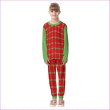 red - Perfusion Plaid Kids Pajamas Sets - Kids Pajama Set at TFC&H Co.