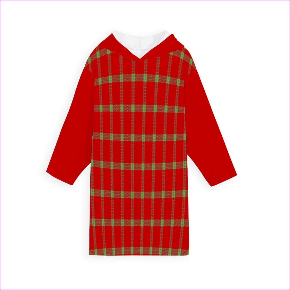 - Perfusion Plaid Kids Pullover Hooded Lounger Pajamas - kids pajama at TFC&H Co.