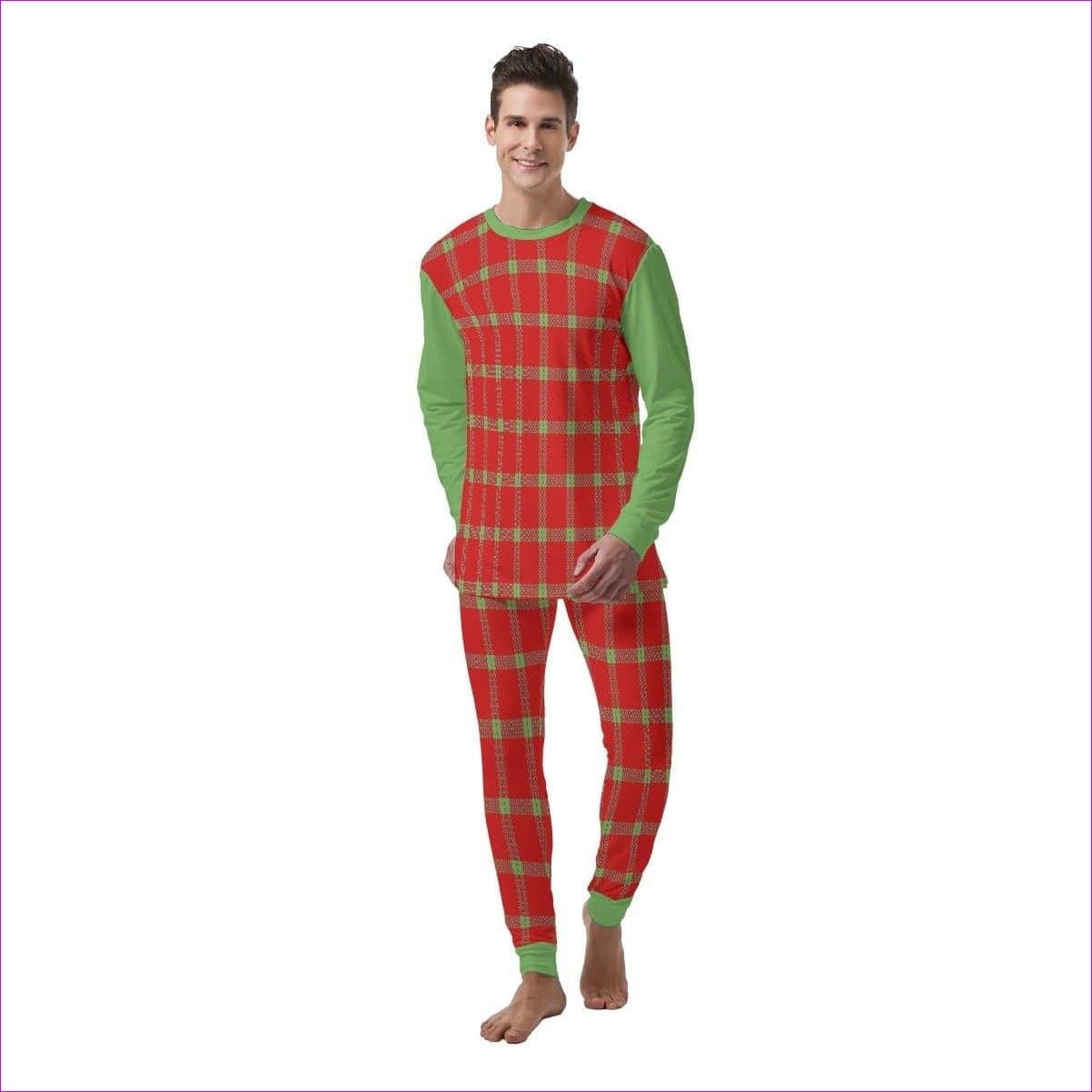 - Perfusion Plaid Men's Pajamas Set - mens pajama-set at TFC&H Co.