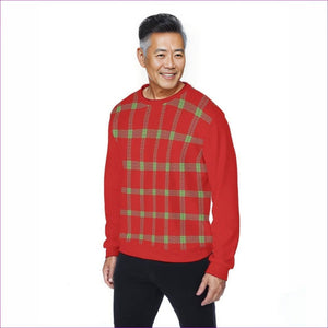 - Perfusion Plaid Men's Thicken Sweatshirt - mens sweater at TFC&H Co.