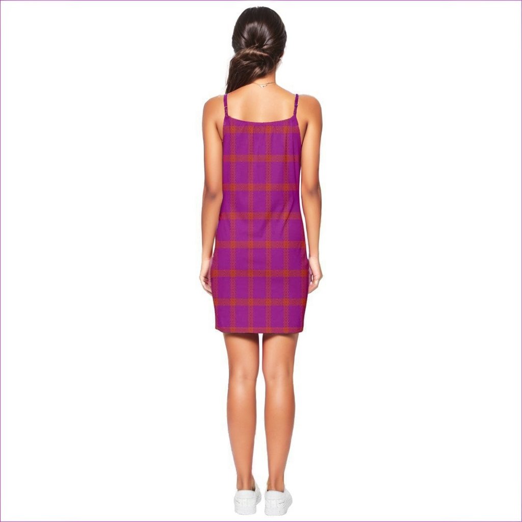 - Perfusion Plaid Summer Tie Front Dress - womens dress at TFC&H Co.