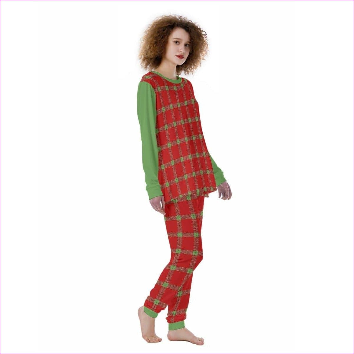 Perfusion Plaid Womens Pajamas - women's pajama set at TFC&H Co.
