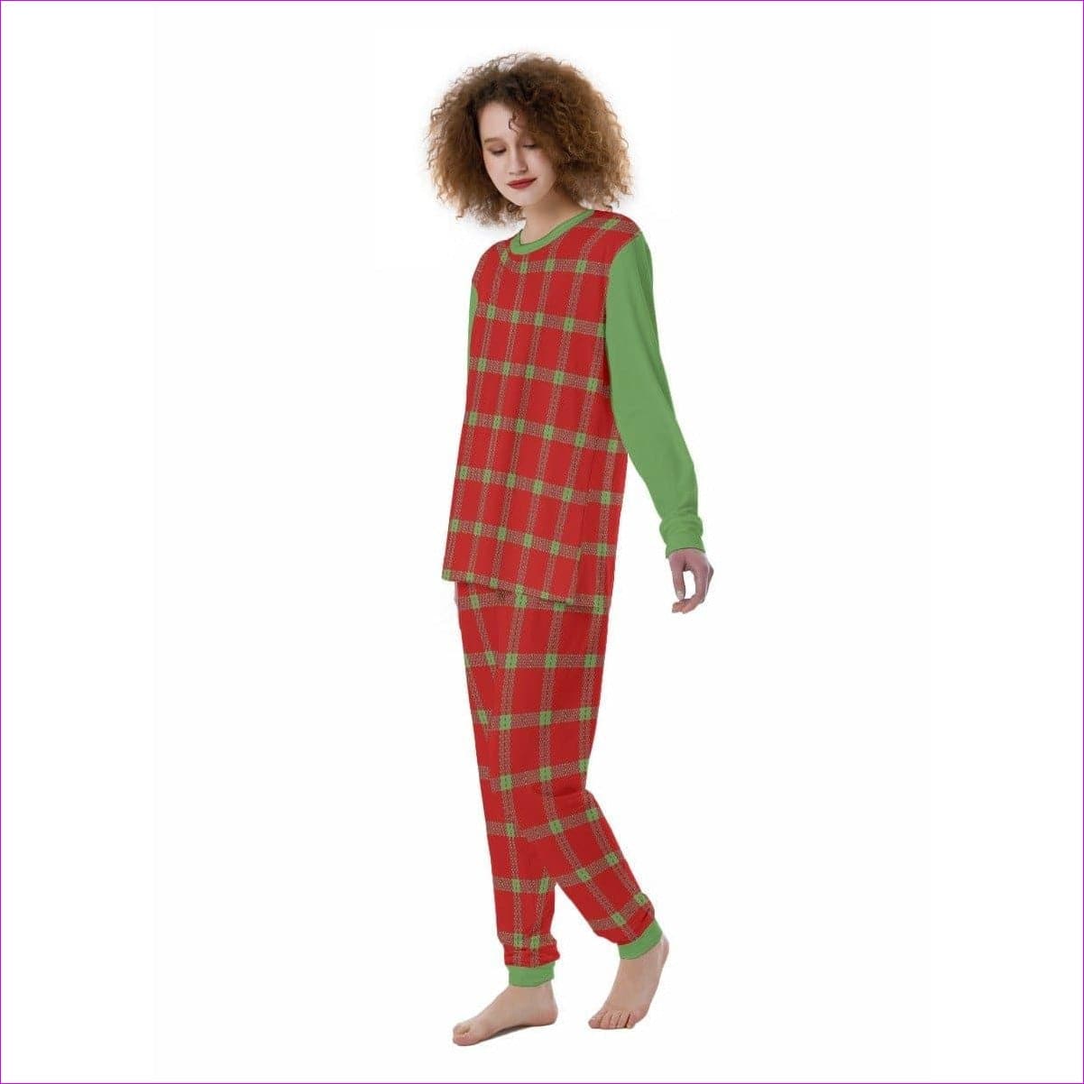 - Perfusion Plaid Womens Pajamas - womens pajama set at TFC&H Co.