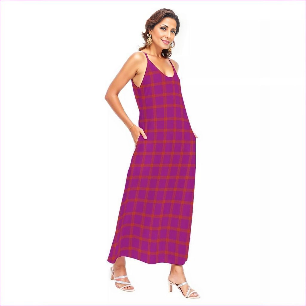 Perfusion Plaid Womens Sling Dress - women's dress at TFC&H Co.