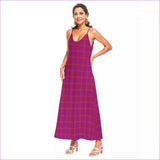 pink - Perfusion Plaid Womens Sling Dress - womens dress at TFC&H Co.