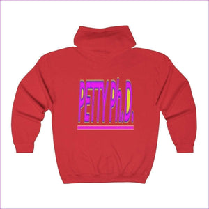Red - Petty Ph.D. Unisex Heavy Blend™ Full Zip Women's Hooded Sweatshirt - Womens Sweathsirt at TFC&H Co.
