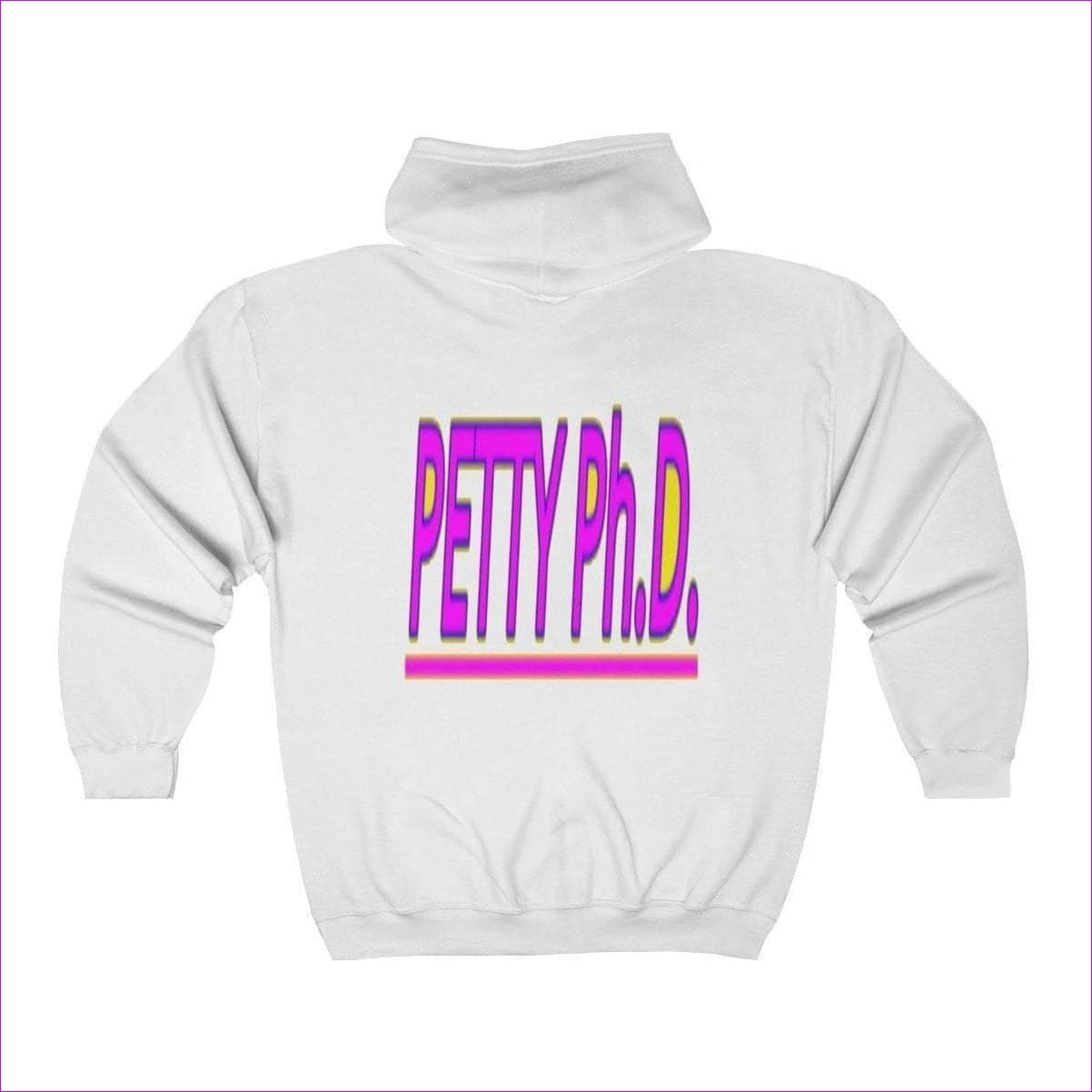 White Petty Ph.D. Unisex Heavy Blend™ Full Zip Hooded Sweatshirt Voluptuous (+) Size Available - Women's Hoodie at TFC&H Co.