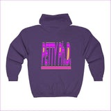 Purple Petty Ph.D. Unisex Heavy Blend™ Full Zip Hooded Sweatshirt Voluptuous (+) Size Available - Women's Hoodie at TFC&H Co.