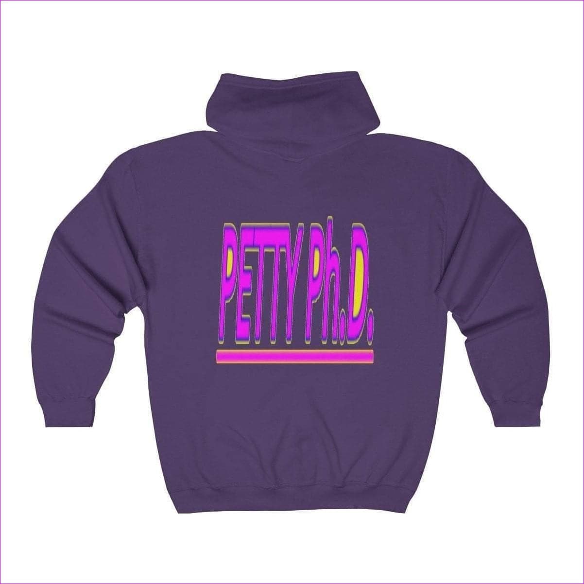 Purple - Petty Ph.D. Unisex Heavy Blend™ Full Zip Women's Hooded Sweatshirt - Womens Sweathsirt at TFC&H Co.