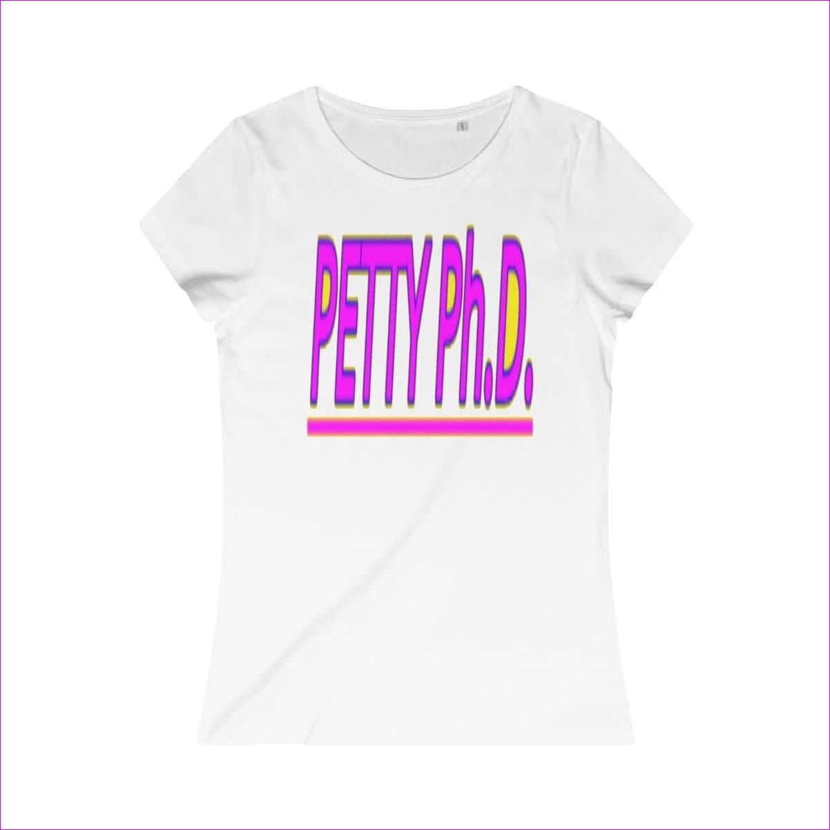White Petty Ph.d. Womens Organic Tee - Women's T-Shirt at TFC&H Co.