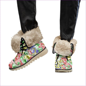 Multi-colored - Picasso Womens Plush Boots - Womens Boots at TFC&H Co.