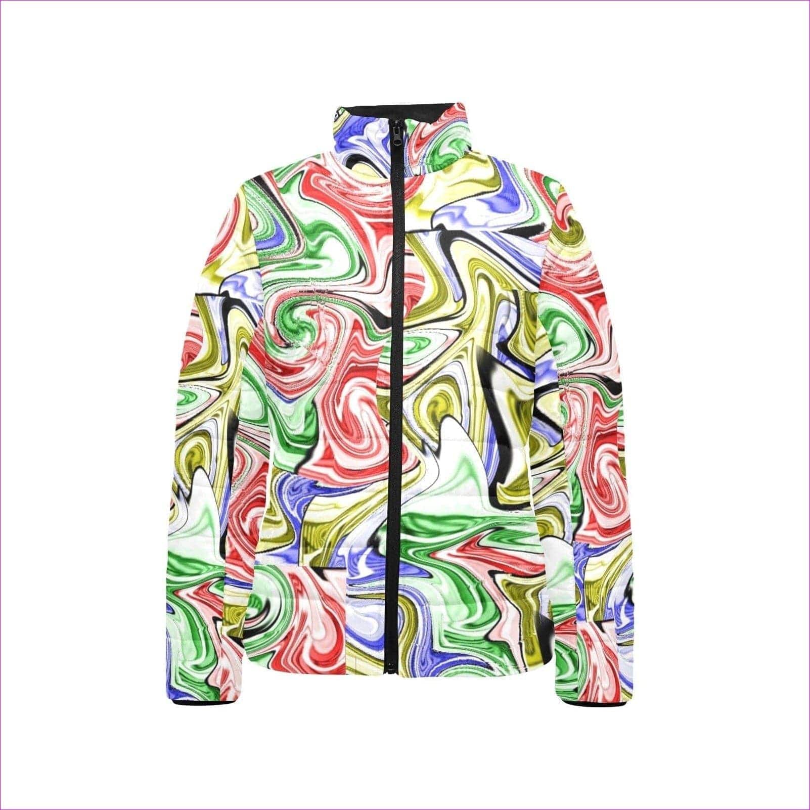 - Picasso Womens Stand Collar Padded Lightweight Bomber Jacket - womens bomber Jackets at TFC&H Co.