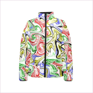 - Picasso Womens Stand Collar Padded Lightweight Bomber Jacket - womens bomber Jackets at TFC&H Co.