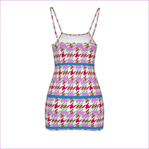 - Pink Houndstooth Womens Cami Dress Voluptuous (+) Plus Size - womens dress at TFC&H Co.
