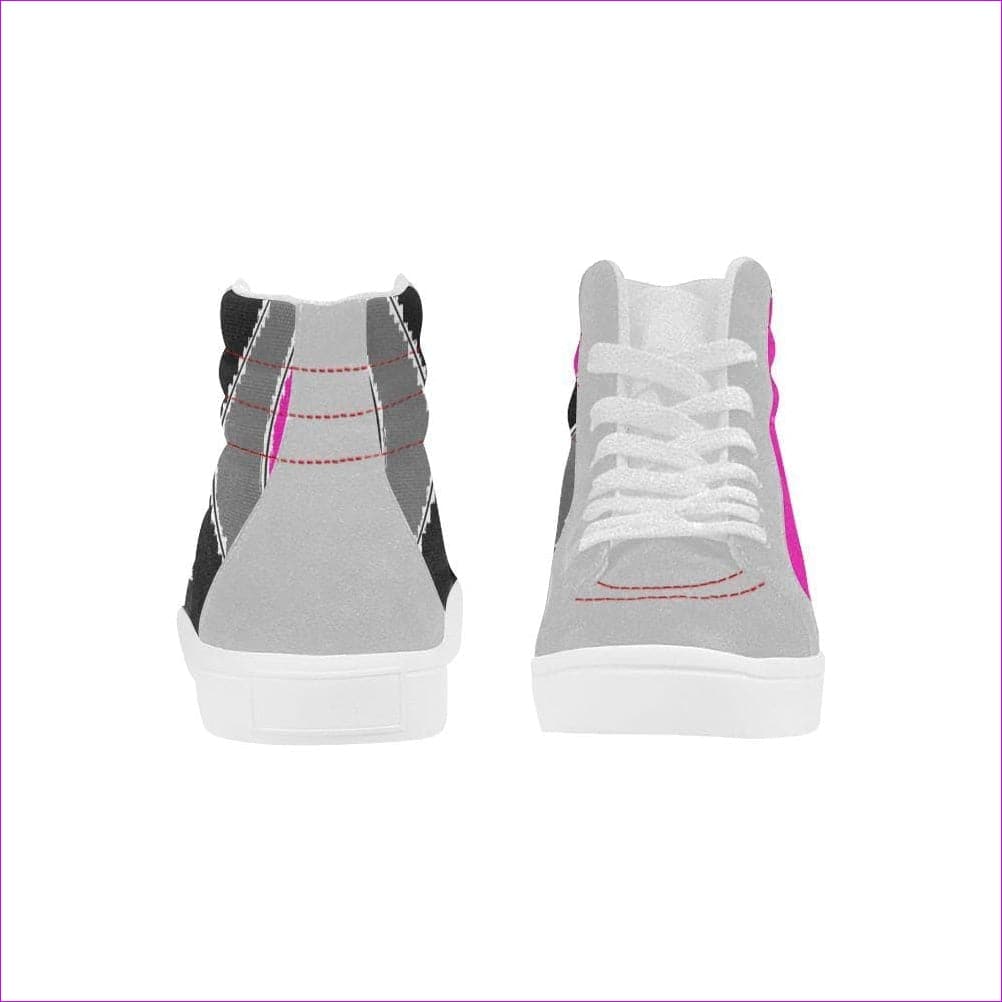 - Pink Star High-top Splice Canvas shoe - womens shoe at TFC&H Co.
