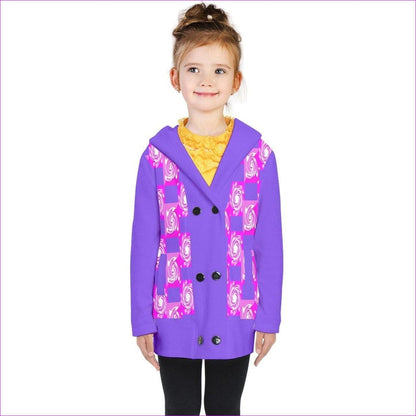 Pink Whirlwind Kids Double Breasted Button Coat - kids coat at TFC&H Co.