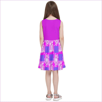 Pink Whirlwind Kids Skater Dress - kids dress at TFC&H Co.