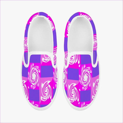 Pink Whirlwind Kids Slip-On Shoes - White - Kids Shoes at TFC&H Co.
